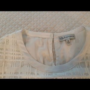 Ivory lace overlay top